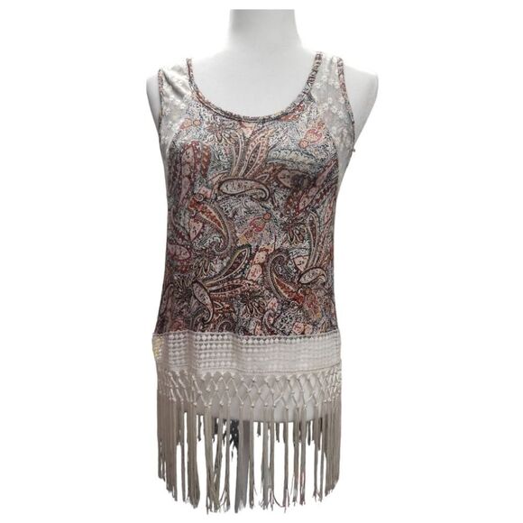 Daytrip Tops - Daytrip Fringed Tank Top SZ XS